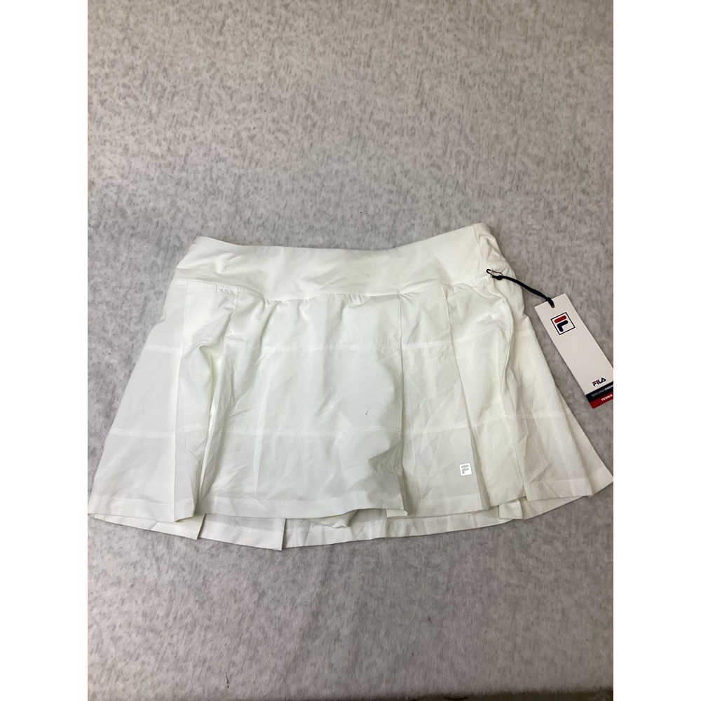 Fila PerformaEnergy Womens Woven Pleated Tennis Skort White Size M see pictures